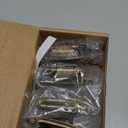 Ravinte 10 Pack (5 Pairs) 1/2" Overlay Cabinet Hinges, Self-Closing Semi-Concealed Face Mount, Antique Brass Decorative Hardware with Door Bumpers for Kitchen & Cupboard Doors