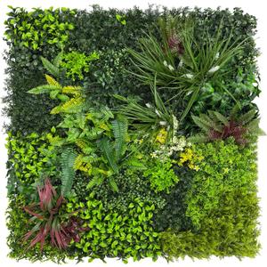 Artificial Grass Wall Boxwood Plant Panel: 20"x20"(12P) UV Resistant Green Leaves Faux for Interior Wall Backdrop, Garden and Indoor Outdoor Wall &Fence Covering Privacy Party Wall Fence Decor