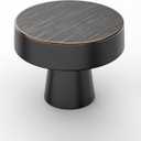 Asidrama 10 Pack 1-1/4 Inch Oil Rubbed Bronze Kitchen Cabinet Knobs Round Dresser Knobs Drawer Knobs Cabinet Hardware Zinc Knobs for Dresser Drawers