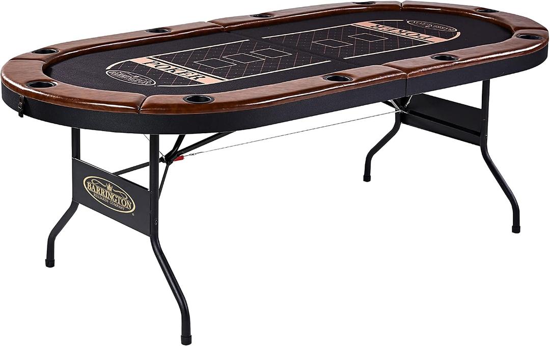 Barrington Folding Poker Table for up to 10 Players