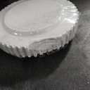 PLASTICPRO 32 Piece Combo Plastic Dinner Plates Disposable Plastic Fancy Heavy Duty Party Dishes 7 inch and 10 inch, White Beaded