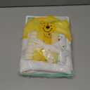 Cudlie Accessories Disney Baby Winnie The Pooh Hooded Towel with 5 Piece Washcloth Set, Honey Collector Print, GS71798, Yellow