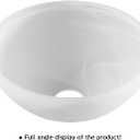Alabaster White Glass Lamp Shade Replacement for Floor Lamp,E26 Base 1-5/8 Inch Fitter 7.4 Diameter, 3.74 Height,Replacement Glass for Wall Lamp