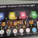 Smart Outdoor String Lights, 100FT (50FT*2) RGB Color Changing Patio Lights with Timer, 21-Key RF Remote and Bluetooth, IP65 Waterproof Shatterproof LED Lights for Backyard Balcony Garden Party Decor