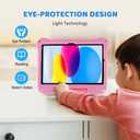 iPad 10.2 Kids Tablet Case for Boy & Girl - Pink Princess EVA Foam Shockproof Kid-Proof Case with Stand & Handle