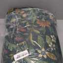 57 Dark Green Washable Floral Area Rug,Vintage Boho Soft Low-Pile Living Room Rugs, Stain Resistant Botanical Non-Slip Carpet for Bedroom,Dining Room, Kids Nursery,Home Decor