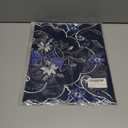 GRANDDECO Holiday Christmas Table Runner 13"x54", Cutwork Embroidered Floral Christmas Blue Candles Dresser Scarf Table Topper for Home Dining Xmas Tabletop Decoration