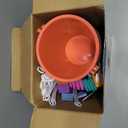 Holady 5'' Inch Sand Beach Buckets Pail with Shovels,Water Bucket for Beach Fun Great Summer Party Accessory (24 Bucket+24 Shovels)