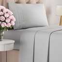 Twin XL Size 3 Piece Sheet Set - Comfy Breathable & Cooling Bed Sheets Set - Hotel Luxury Bedding for Women, Men, Kids, Teens, Boys & Girls - Deep Pockets, Soft, Wrinkle Free - Oeko-Tex - French Grey