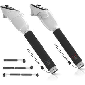 Hibloks 3 in 1 Handle Attachments Compatible with Meta Quest 3 / Oculus Quest 3S Controller, Beat Saber/Baseball/Golf Club/VR Gorilla Tag Long Arms Grips for Meta Quest 3/3S Accessories