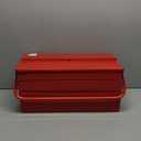 Metal Cantilever Tool Box 18 Inch, 3 Layers 5 Tray Portable Fold Out Tool Box Organizer Storage for Home Studio Auto Repair Factory 18" * 8 "* 8" (red)