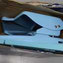 AFMAT 3 Hole Punch Heavy Duty, 40-Sheet Three Hole Punch, 50% Reduced Effort, 3 Hole Puncher for Binder w/Large Chip Tray, 9/32" Holes Diameter, Metal Paper Puncher for Home/Office/School, HP14(Cyan)