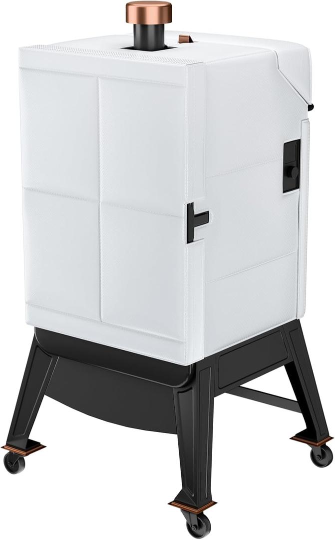 Hisencn Grill Insulation Blanket for Pit Boss 4 Series Vertical Pellet Smoker  Onyx Edition, PBV4NX, Fiberglass Heat Retention Insulation Blanket, Magnetic BBQ Smoker Cover for Pit Boss Pellet Grill