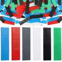 300 Pieces Plastic Flat Shims Structural Tile Plastic Shims for Leveling, 3/64, 5/64, 1/8, 5/32, 13/64, 15/64 Inch, Green, Black, White, Grey, Blue, Red