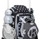 KAVIGOR Catchers Gear Bag, 80L Baseball/Softball Backpack Holds 2 Sets of Gear with Shoe Compartment, Helmet Holder & Cooler Pocket (Black)