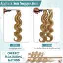 Body Wave Tape in Extensions Human Hair Seamless Hair Extensions Tape in Dark Ash Blonde Highlighted with Light Blonde 14 Inch 20pcs 30g Body Wave Seamless Skin Weft Tape ins (#16P22 BW)