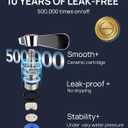 Leak-Free Kitchen Faucet Wall Mount 4" Center, Commercial Sink Faucet for Restaurant Triple 3 Compartment Sink, 3-1/2 Gooseneck 2 Hole Industrial Laundry Bar Hand Sink Faucet, Brass