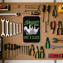 Cluck Vintage Vegans Chicken Metal Signs Vintage Bar Garden Bathroom Kitchen Pubs Man Cave Gift 8x12inch