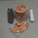 Senbowe Upgraded Makeup Brush Cleaner and Dryer Machine, Electric Cosmetic Automatic Brush Spinner with 8 Size Rubber Collars, Wash and Dry in Seconds, Deep Cosmetic Brush Spinner for Brushes (pink)