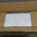 Large Bread Box for Kitchen Countertop Corner Breadbox for Homemade Bread Metal White Vertical Stripe Pattern Embossed Bread Storage Container Bin with Bamboo Lid