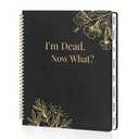 SUNEE End of Life Planner - Im Dead Now What Planner, Large Print Spiral-Bound Estate Organizer with Tabs for Seniors & Family Covers Final Wishes, Passwords & Funeral Planning.A49"x11.2"), Black