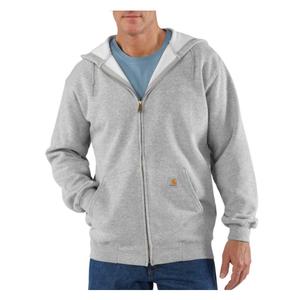 Carhartt Men's Marquette Full-Zip Sweatshirt, Heather Grey, 4X-Large