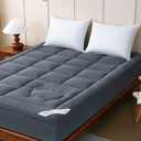 YOUR MOON 100% Wool Mattress Topper Queen, 800 GSM, Gray