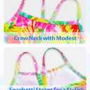 Bathing Suit for Girls 2 Piece Sleeveless Swimsuit Camisole Swimwear with Briefs UPF 50+ Sun Protection