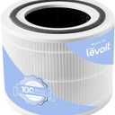 LEVOIT Genuine Core 300-P Replacement Filter, Core 300-RF Air Purifier Core300S Filters, Supports HEPA Sleep Mode, High-Efficiency Activated Carbon for Removal of Smoke, Odor, Allergens, Pollen,1 Pack (7.5" x 7.5" x 6.3")
