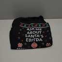 Xmas Ugly Christmas Designs Co. Ask me About Santas EBITDA Accountant Design Ugly Christmas Sweatshirt, S, Black