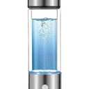 Hydrogen Water Bottle Generator 2025 Updated, Portable Hydrogen Water Ionizer Machine Rechargeable,Hydrogen Rich Water Glass Health Cup 420ml Gift for Friends/Women/Men/Mom/Father/Grandpa/Grandma