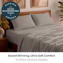 Mellanni Queen Sheets Set - 4 PC Iconic Collection Bedding - Hotel Luxury, Extra Soft, Cooling Bed Sheets - Wrinkle, Fade, Stain Resistant (Queen, Tan)