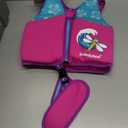 SwimSchool Kids Swim Trainer Vests for Toddlers Ages 2-6 Boys/Girls Multiple Colors/Styles Learn to Swim Floaties