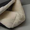 Dog Car Seat for Small Dogs,Ultra-Soft Fabric,2 Storage Pockets & Safety Leash,Adjustable Straps,Easy to Install,Fully Detachable and Washable(Beige)