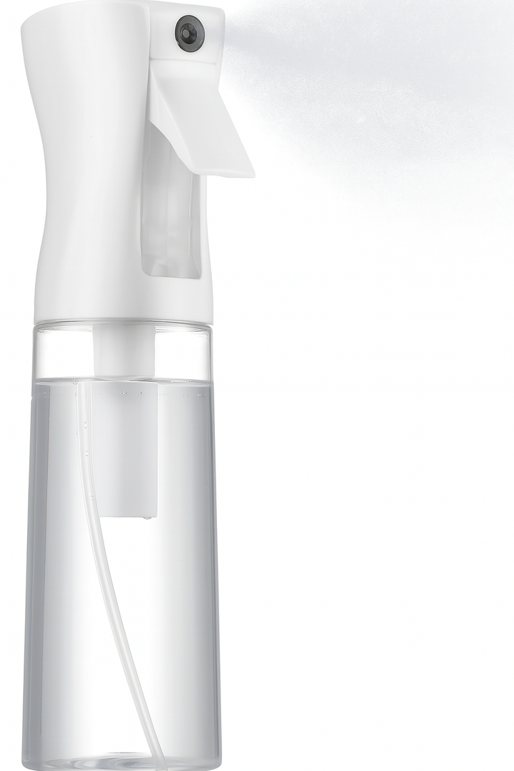 Continuous Spray Bottle - Ultra Fine Mist Sprayer | Water Spray Bottle For Hair Mister Spray Bottle | Hair Spray Bottles For Hairstyling, Cleaning, Salons - 6.8 OZ / 200 ML
