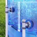 POOLHOUR Above Ground Pool Inlet & Return Replacement Kit with Plunger Valve, 1.5" Outlet Strainer Connector & Jet Nozzle & Strainer Grid, Compatible with I*tex/Col*m*n Pool Parts & Sand Pumps