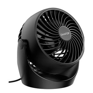 Gaiatop Desk Fan, 5-Inch Portable Electric Table Desktop Air Circulator Fans, Small but Powerful with 3 Speed 360° Adjustable Tilt for Cooling Home Dorm Office Bedroom Bathroom Kitchen, Black