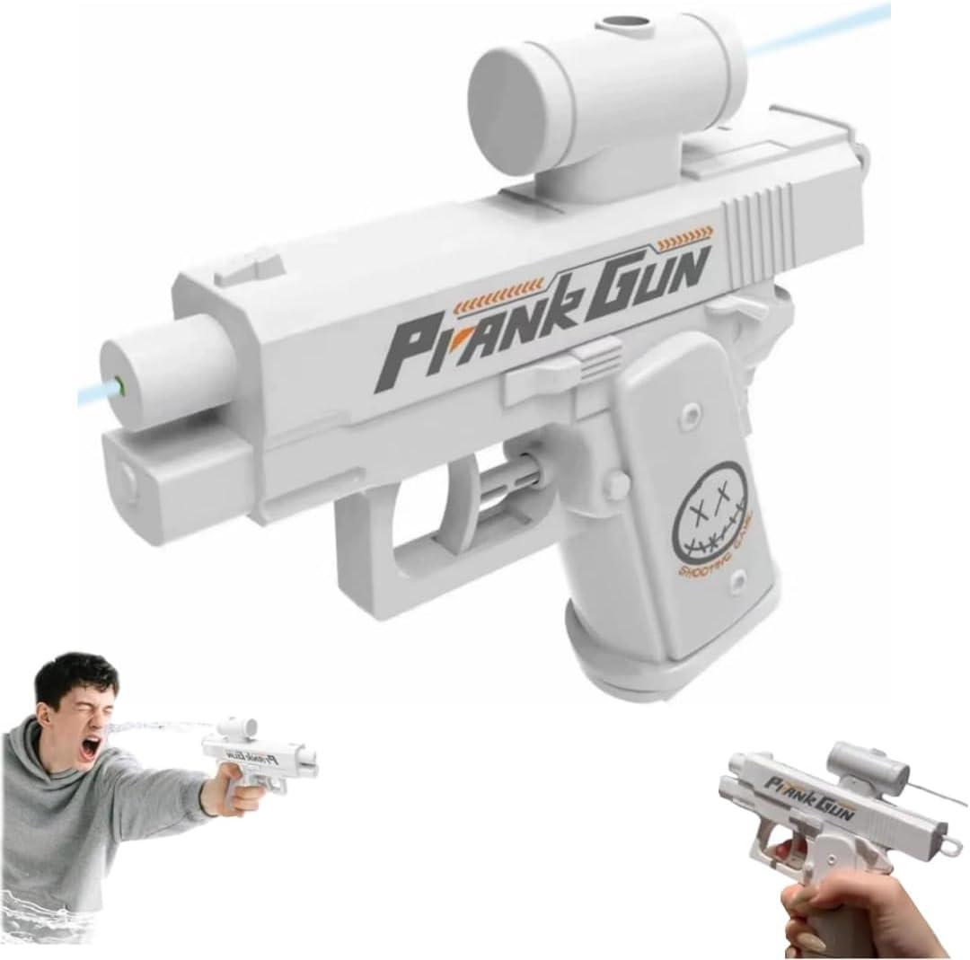 Prank Water Gun, Prank Squirt Gun, Compulsive Two-Way Water Guns, Reverse Water Gun Prank Shoots Back at User, Fun Office & School Pool Prank Summer Toy Gifts(White)