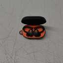 Skullcandy Push Play Active Wireless Earbuds, Bluetooth Headphones, Noise Isolating, 34 Hrs Battery, Secure-Fit Over-Ear Hanger, Sweat Water Resistant, Microphone for iPhone Android - Black/Orange