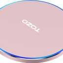 TOZO Ultra-Thin Portable Wireless Charger 15W Max Fast Wireless Charging Pad Compatible with iPhone 17/16 Plus/16 Pro Max /15/14/13/SE/Series, Samsung Galaxy S24/S23/S22 Series (No AC Adapter), Pink