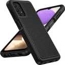 JXVM for Galaxy A32-5G Phone Case: Samsung A32 5G Military Grade Drop Protection, 14ft Drop Tested, Screen Protector Included, Anti-Slip Textured, TPU+PC Dual Layer Shockproof Cover 6.5inch (Black)