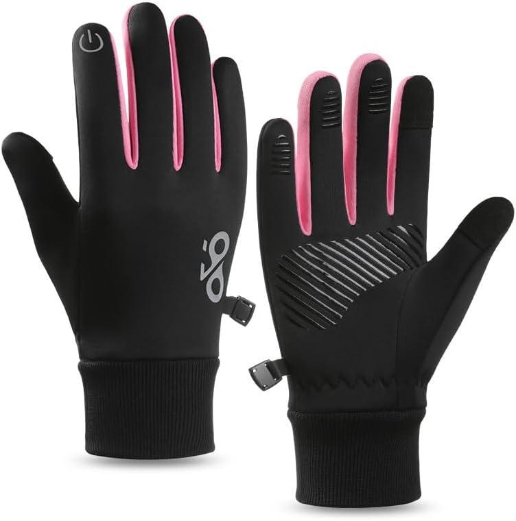 Kids Winter Warm Gloves - Touchscreen Thermal Water-Resistant for Boys Girls Running Cycling Football in Cold Weather