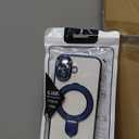 LXK Magnetic Invisible Stand for iPhone 17 Case 6.3" Compatible with MagSafe, Military-Grade Protection, with Camera Protector, Clear Scratch-Resistant Back Cover for iPhone 17 - Blue