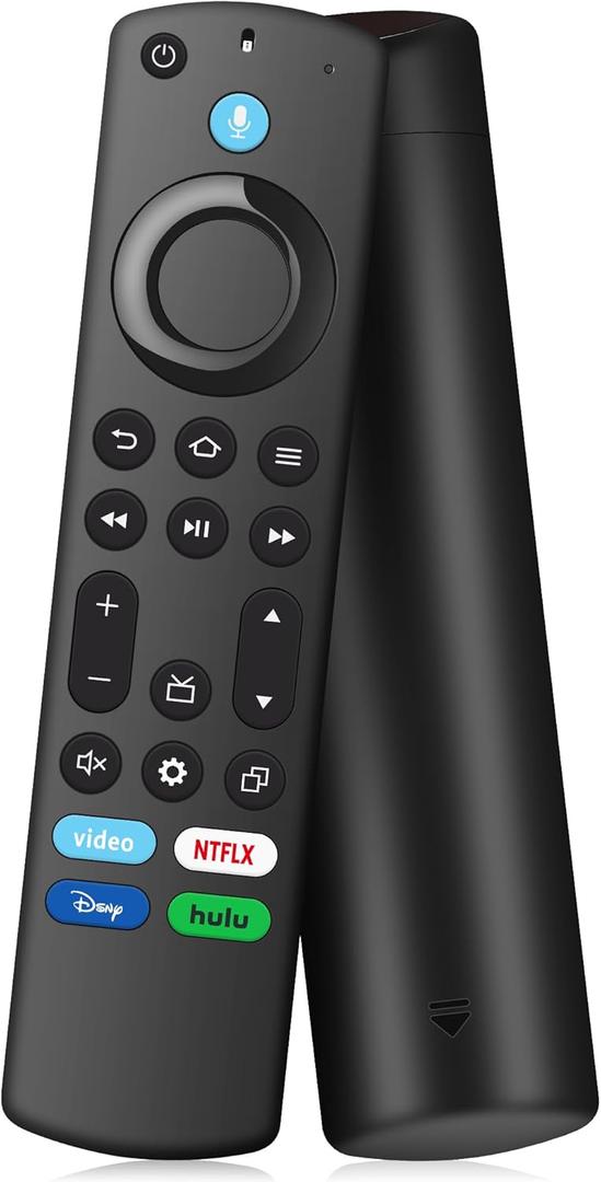 Replacement Remote Control Fit for Fireseries TV Cube (1st/2nd/3rd Gen), for Fire Smart TV Stick 4K Max/4K (1st & 2nd Gen), Stick (2nd/3rd Gen/Lite/HD), Smart TV 3rd Gen with Voice Control (Black4)