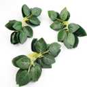 Floroom Artificial Green Leaves 35pcs Bulk Faux Silk Greenery Fake Rose Flower Leaves for DIY Wedding Bouquets Bridal Shower Centerpieces Home Decorations