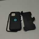 for iPhone 12 Pro Max Case with Built-in Screen Protector,Belt Clip Holster,Heavy Duty Shockproof Drop Protection Military Grade Full Body Rugged Phone Cover with Kickstand (Black)