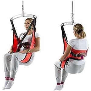 Fushida Lift Sling, Commode Patient Lift Slings Medical Transfer Sling for Patients Shower Bath, Large Toileting Sling, Lift Sling for Elderly Bariatric, Divided U Slings, Medium