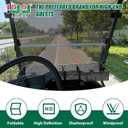 10L0L Golf Cart Windshields for Club Car DS (2000-up) HD Shatterproof Foldable Windproof Windshield UV Protection Golf Cart Front Windshield
