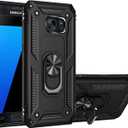 for Samsung Galaxy S7 Case, Dual Layer Protective Heavy Duty Armor Rugged for Galaxy S7 [Military-Grade] ProtectiveMagnetic Kickstand Car Holder Phone Case Black