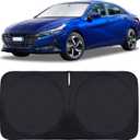 Sun Shade Sunshade Custom Fit for 2017-2020 Hyundai Elantra Accessories, Car Front Window Shield for Elantra Foldable 240T Silver Sun Visor Windshield Cover Blocks UV Rays Heat Keep Car Cooler